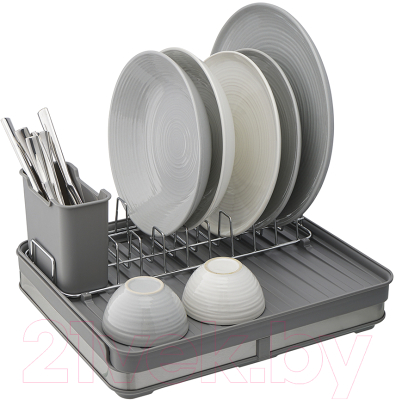 Сушилка для посуды Smart Solutions Atle / SS000012 (серый)