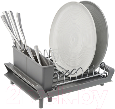Сушилка для посуды Smart Solutions Atle / SS00009 (серый)