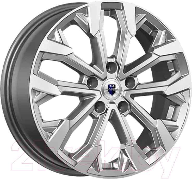 Литой диск K&K Морейн 17x6.5" 5x114.3мм DIA 67.1мм ET 49мм Дарк платинум