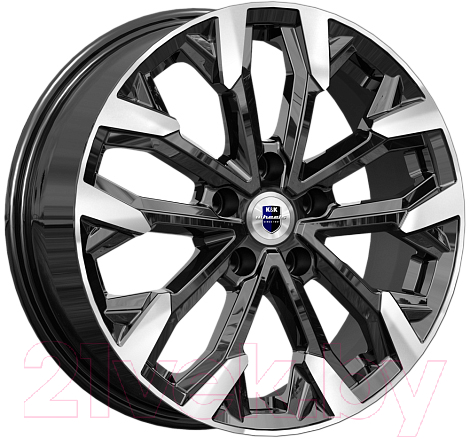 Литой диск K&K Морейн 17x6.5" 5x114.3мм DIA 66.1мм ET 50мм Алмаз черный
