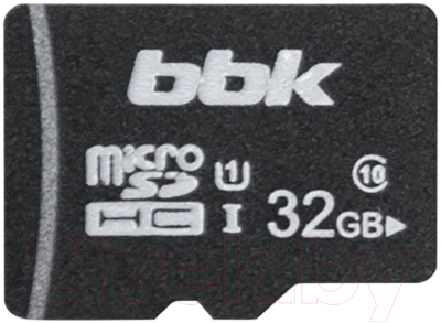 Карта памяти BBK MicroSDHC UHS-I Class 10 32GB + SD адаптер (032GHCU1C10A)