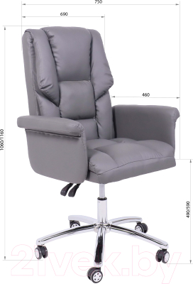 Кресло офисное AksHome Homer Eco (темно-серый)