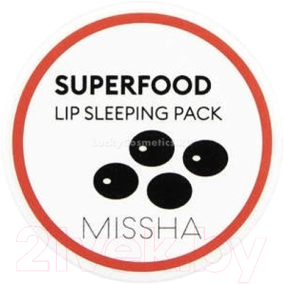 Маска для губ Missha Super Food Black Bean Lip Sleeping Pack (7г)