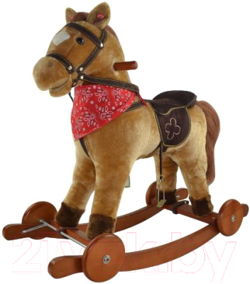 Качалка детская мягкая игрушка лошадка