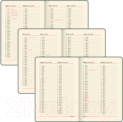 Ежедневник Brauberg Flap 2024 / 114969 (черный)