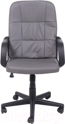 Кресло офисное AksHome Leonidas (кожзам, темно-серый)
