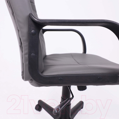 Кресло офисное AksHome Leonidas (кожзам, темно-серый)