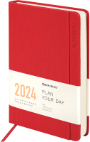 Ежедневник Brauberg Flap 2024 / 114970 (красный) - 