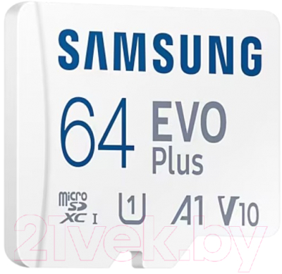 Карта памяти Samsung microSDXC EVO Plus Class10 UHS-I U1 (MB-MC64KA/APC)