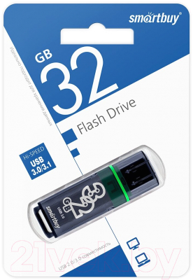 Usb flash накопитель SmartBuy Glossy Series (SB32GBGS-DG )