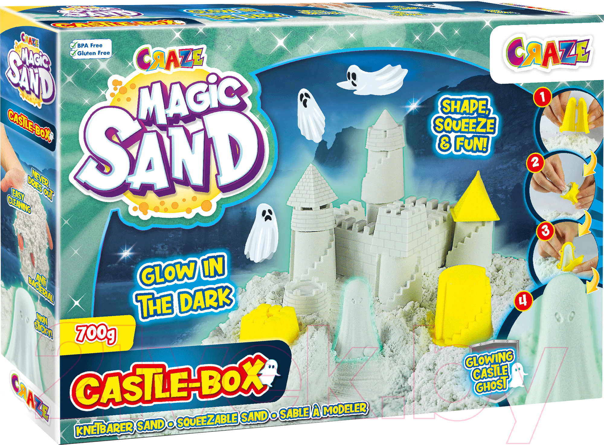 Набор для лепки Craze Magic Sand Замок привидений / 29787