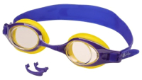 Очки для плавания Indigo Racer G2786 (желтый/фиолетовый) - 