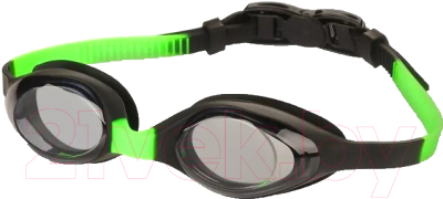 Очки для плавания Indigo Triton IN362 (черный/зеленый)