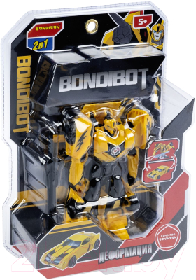 Робот-трансформер Bondibon Автомобиль / ВВ6194 (желтый)