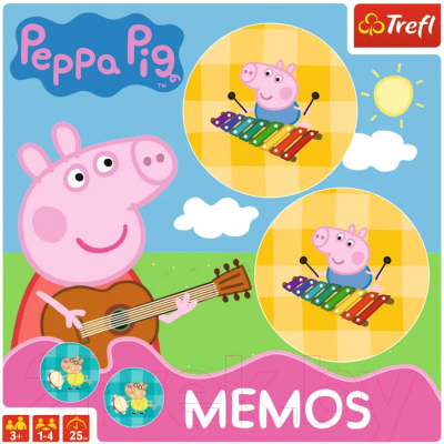 Развивающая игра Trefl Мемо. Свинка Пеппа / 01893 (36эл)