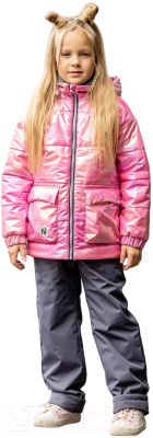 Комплект верхней детской одежды Batik Флавия 512-23в-2 (р.140-72, розовый голографический)