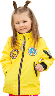 Куртка детская Batik Лина / 514-23в-2 (р-р 116-60, лимонный)
