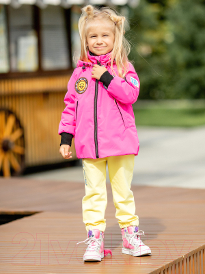 Куртка прогулочная детская Batik Лина / 514-23в-2 (р-р 104-56, пурпурный)