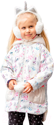 Куртка детская Batik Жизель 515-23в-2 (р-р 116-60, принт цветы)