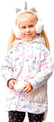 Куртка прогулочная детская Batik Жизель / 515-23в-2 (р-р 104-56, принт цветы)