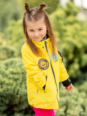 Куртка прогулочная детская Batik Лина / 514-23в-1 (р-р 80-48, лимонный)