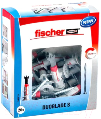 Дюбель для гипсокартона FISCHER Duoblade S с саморезом 545678K (20шт)