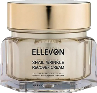 Крем для лица Ellevon Snail Wrinkle Recover Антивозрастной с экстрактом улитки (100мл) - 