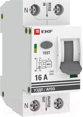Устройство защиты от дугового пробоя EKF PROxima afdd-2-16-pro