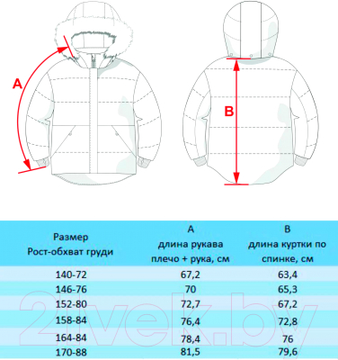 Куртка детская Batik Китнис 522-23в-2 (р-р 164-84, зеленый)