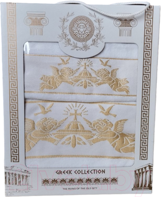 Крестильное полотенце Goodness Ангел 50x90+70x140 (золотистый)