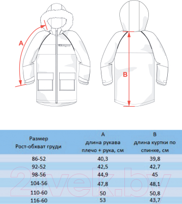 Куртка детская Batik Джилиан 525-23в-2 (р-р 110-60, принт зайки)