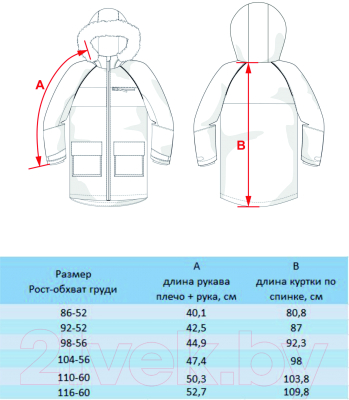 Куртка прогулочная детская Batik Дора / 526-23в-1 (р-р 92-52, принт бежевый)