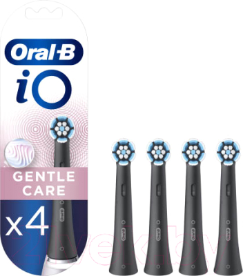 Набор насадок для зубной щетки Oral-B IO Refill Gentle Care Black (4шт)
