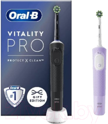 Набор электрических зубных щеток Oral-B Pro DUO Black-Pinc