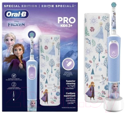 Электрическая зубная щетка Oral-B Vitality Pro Kids Frozen (с чехлом)