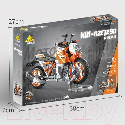 Конструктор Kazi Мото. Спортивный мотоцикл KY6127 / 9775211 (266эл)