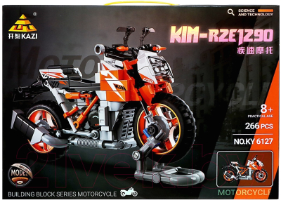 Конструктор Kazi Мото. Спортивный мотоцикл KY6127 / 9775211 (266эл)