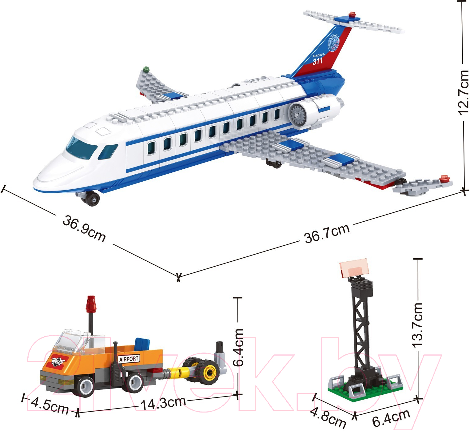 Конструктор Keyixing Рейс 311. Город 25723 / 9847744