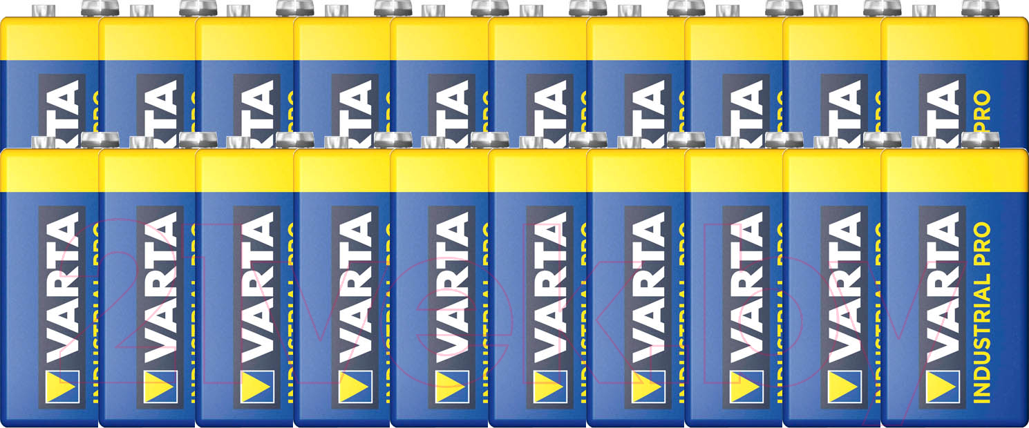 Комплект батареек Varta Industrial Pro 9V 6LR61