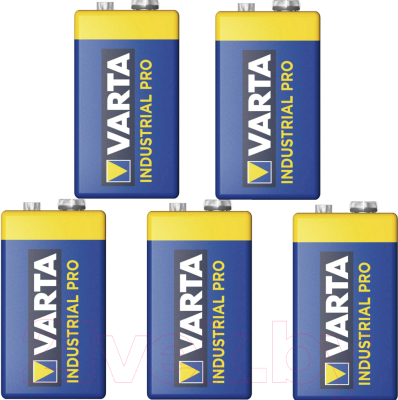 Комплект батареек Varta Industrial Pro 9V 6LR61 (20шт)