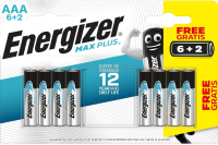 Комплект батареек Energizer Max Plus AAA LR03  (8шт) - 