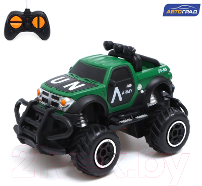 Радиоуправляемая игрушка Автоград Джип Армия 6146-2 / 7342519 (зеленый)