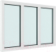 Миниатюра изображения товара Окно ПВХ Rehau Деленное на 3 части глухое 3 стекла (1000x1700x70)
