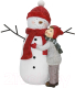Статуэтка Fissman Мальчик со снеговиком 0226 - 