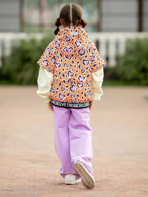 Куртка прогулочная детская Batik Кая / 528-23в-1 (р-р 104-56, лео оранж)