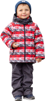 Комплект прогулочной детской одежды Batik Марсик 533-23в (р.98-56, ракеты/красный) - 