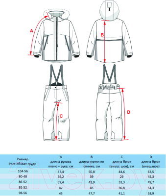 Комплект прогулочной детской одежды Batik Марсик 533-23в (р.98-56, ракеты/синий)
