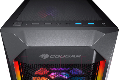 Корпус для компьютера Cougar MX410 Mesh-G RGB / CGR-5VM6B-MESH-G-RGB  