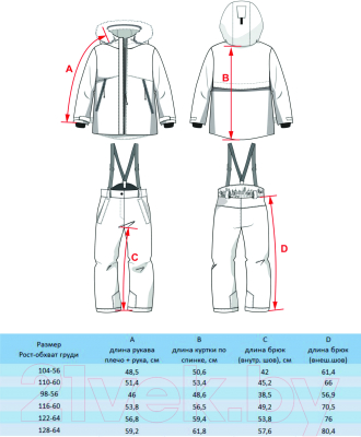 Комплект прогулочной детской одежды Batik Марко 535-23в-1 (р.98-56, зеленый светодиод)
