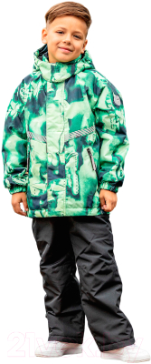 Комплект верхней детской одежды Batik Марко 535-23в-2 (р.128-64, зеленый светодиод)